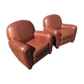 Paire de fauteuils club 1930