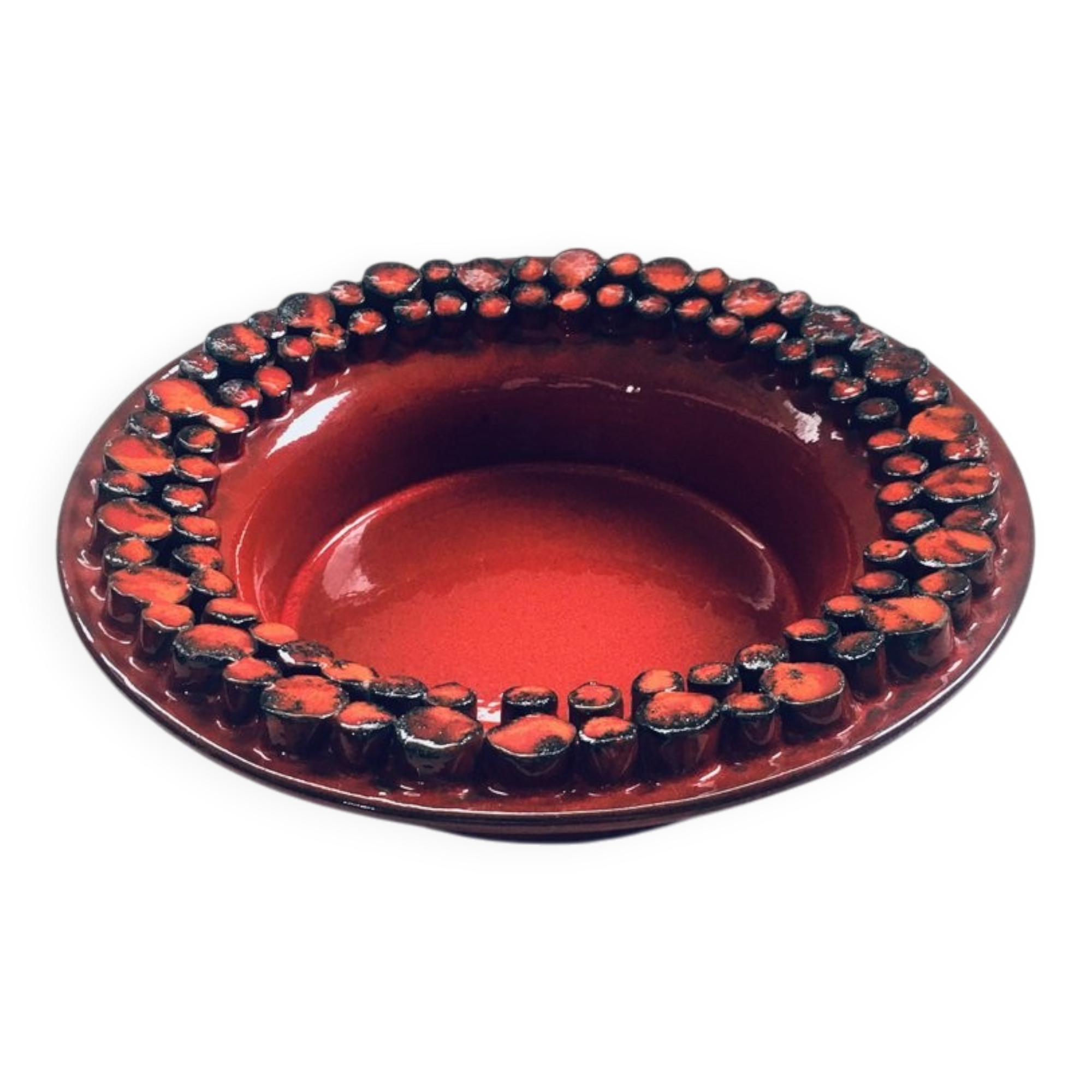 Mid-Century Art Pottery Dish by Hans Welling for Ceramano Ceralux, West Germany, 1960s