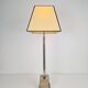 Lampe de table en argent vintage Empire, années 1970