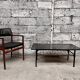 Table noir basse Formica noir vintage design