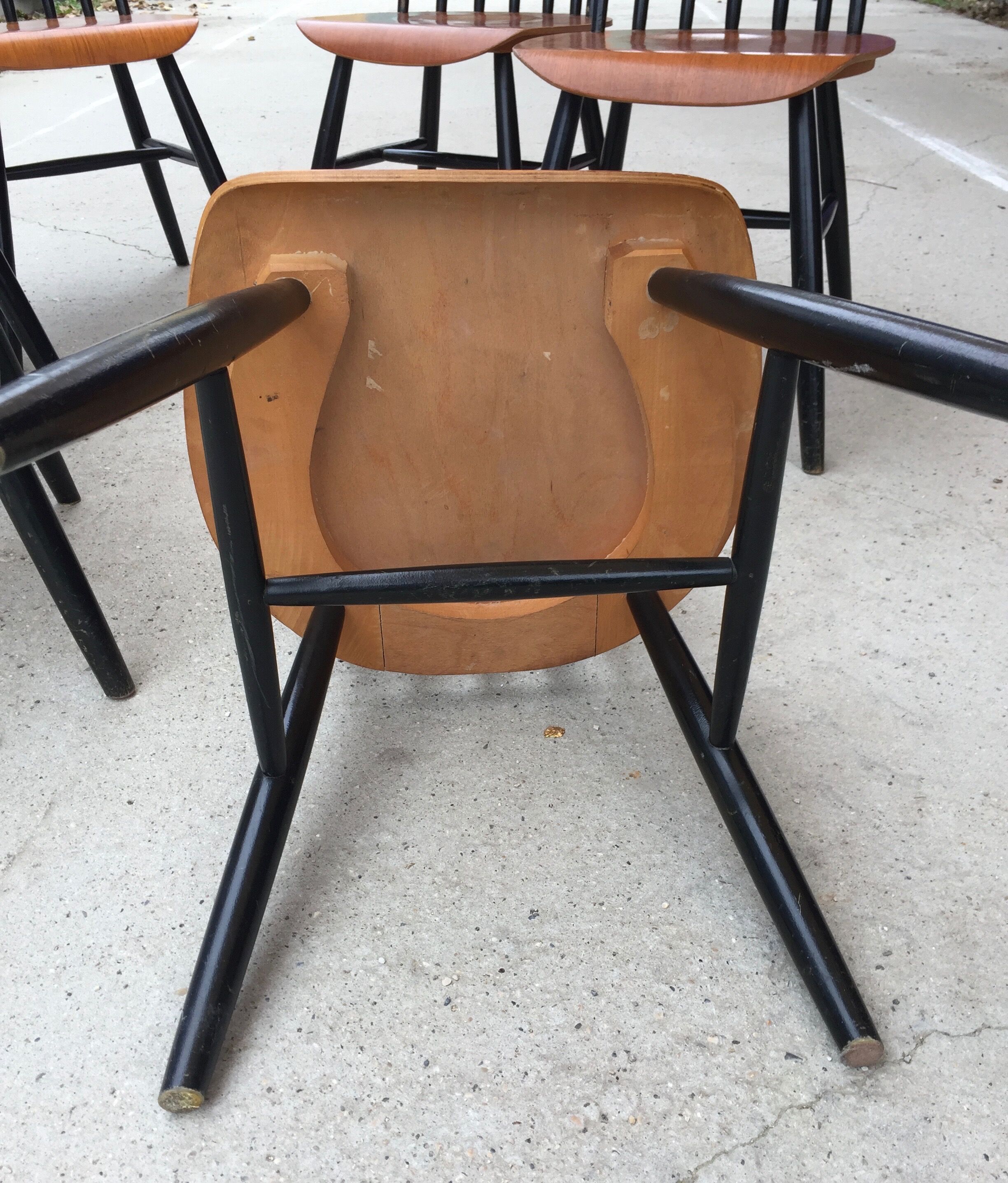 Lot of 6 fanett model chairs
