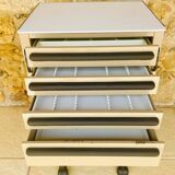 Cazzaro swivel medical storage cabinet with drawers, 1970s/1980s