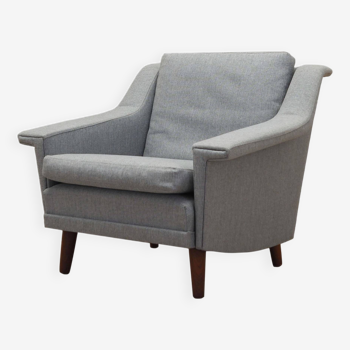 Grey armchair, Danish design, 1960s, production: Denmark