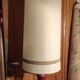 Ceramic and aluminum table lamp / design 20 th century