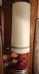 Ceramic and aluminum table lamp / design 20 th century