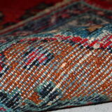 Vintage Persian Lilihan done hand 59cm x 93cm carpet 1970 s, 1C617