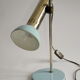 Table lamp design blue sky and chrome hinged 60s
