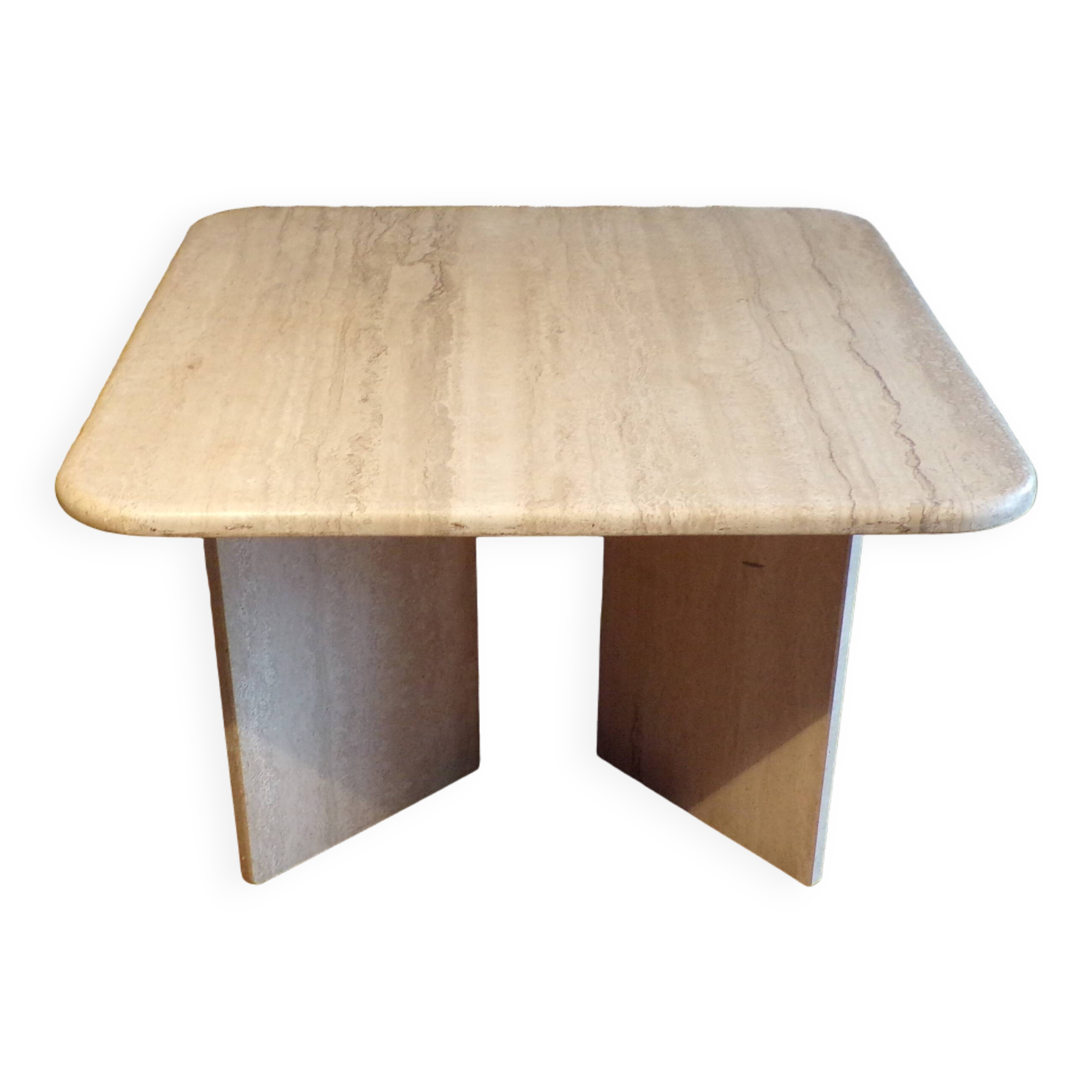 Square travertine coffee table 70x70cm