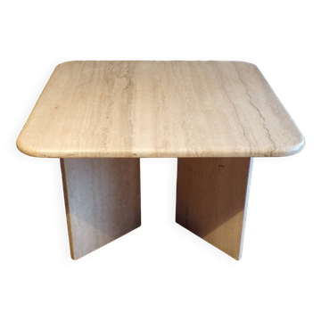 Table basse carrée en travertin 70x70cm