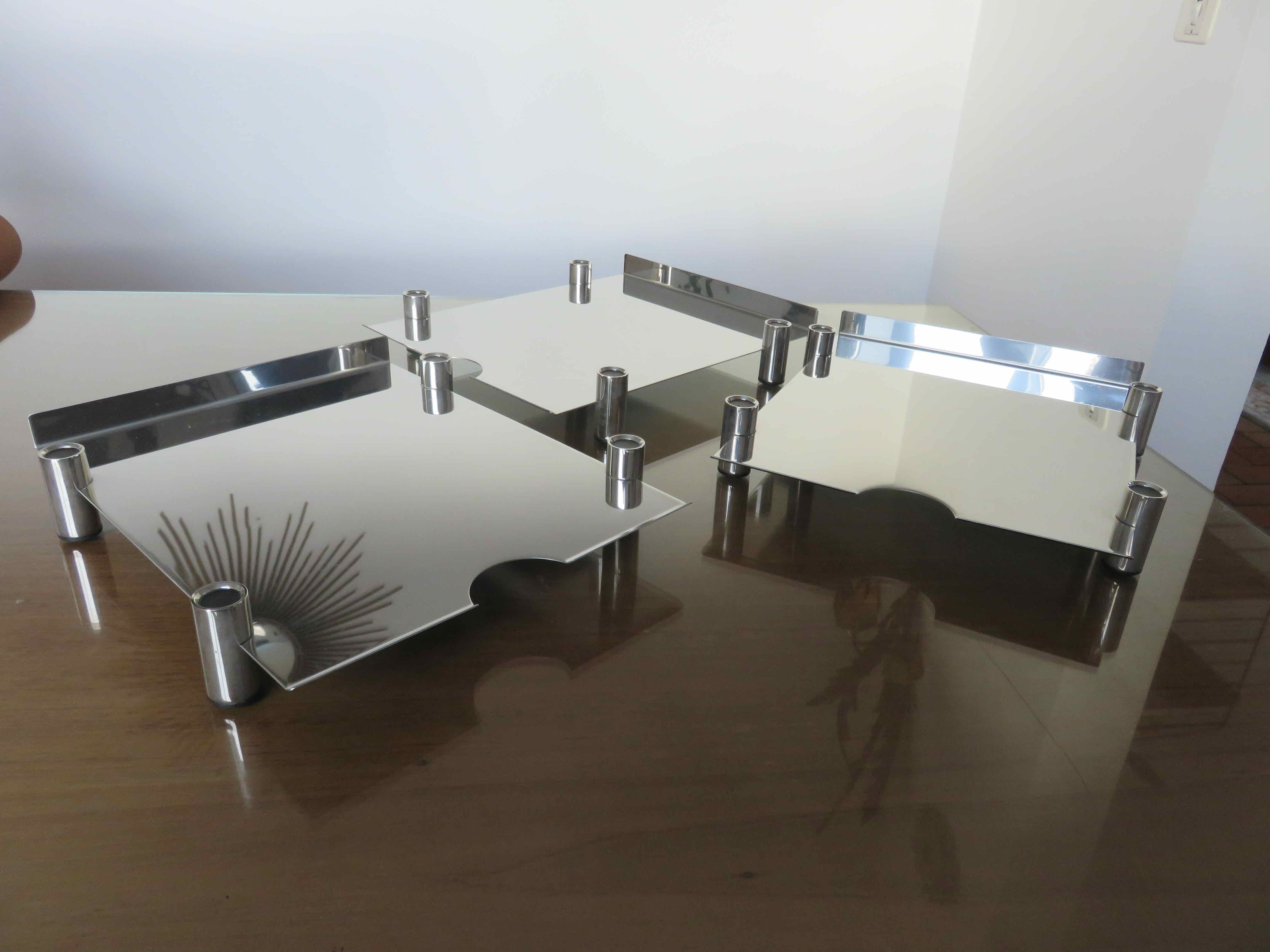 Sorter, mail rack "lerche" germany in stainless steel 80s