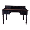 Ancien bureau, patine noire vieillie