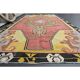Vintage Turkish Oushak handmade wool cotton pink area rug 172x310