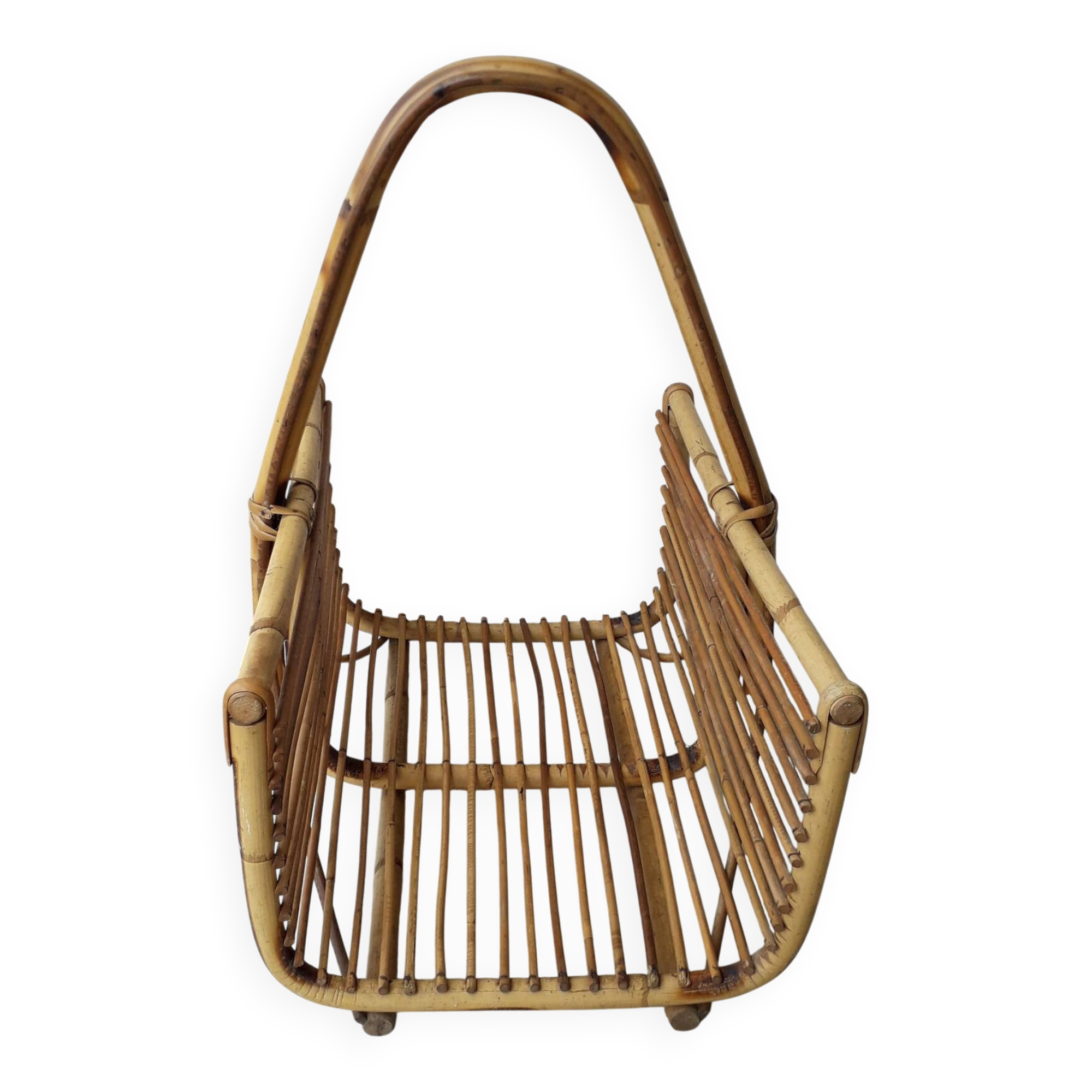 Rattan wooden basket
