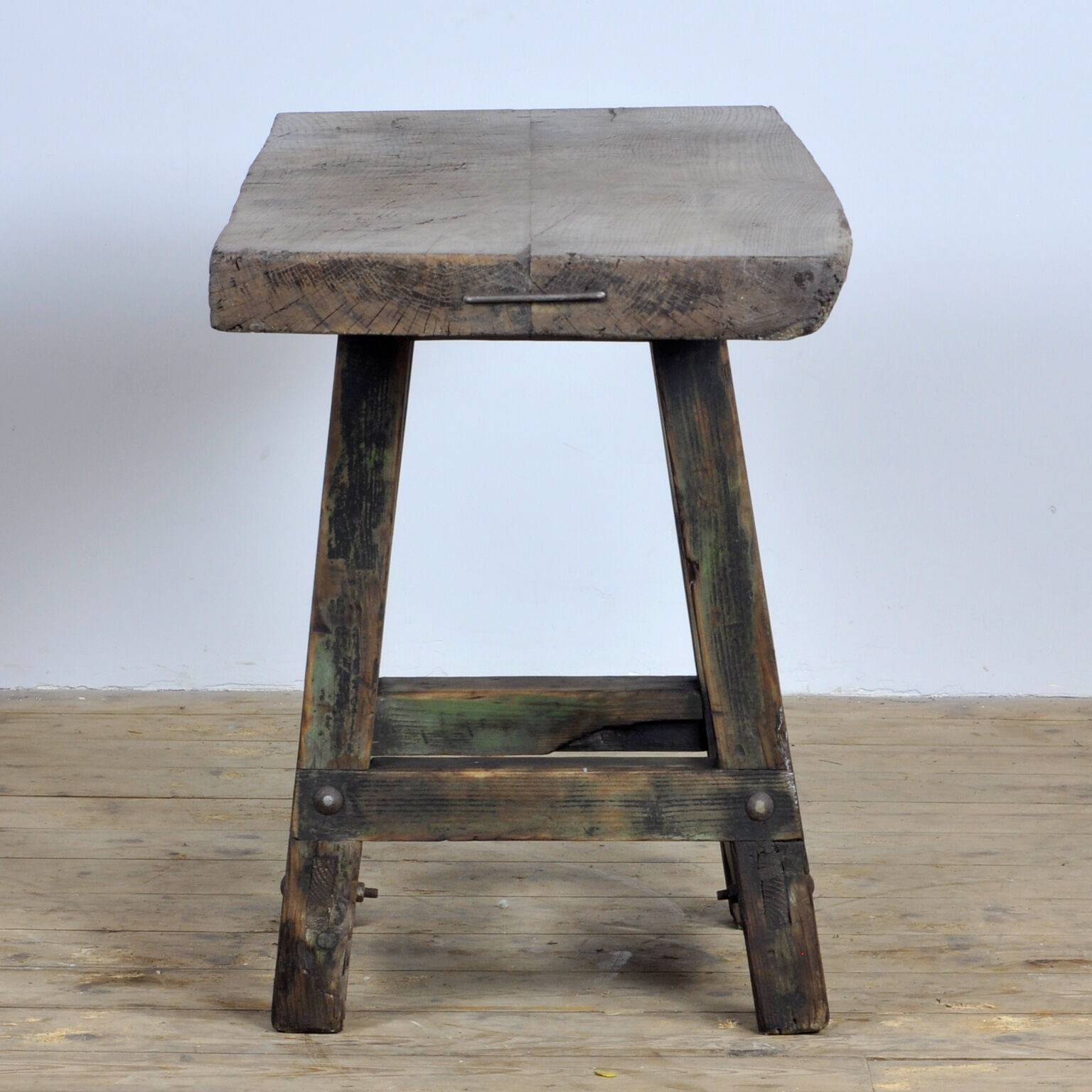Industrial wooden worktable, 1950's