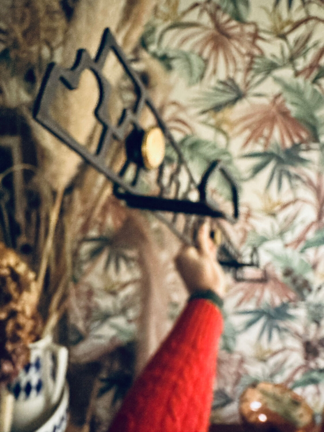 Vintage metal coat rack