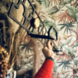 Vintage metal coat rack