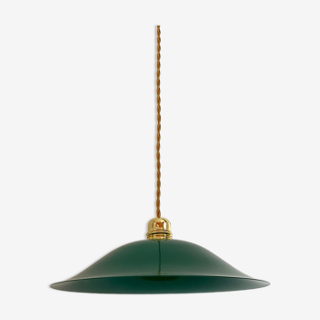 Vintage metal green pendant lamp