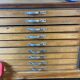 Printing cabinet with drawers