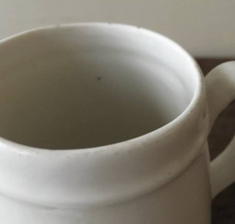 Antique Grigny porcelain pitcher