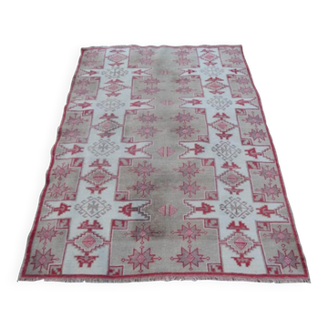 Vintage Turkish Oushak rug 146x183 cm