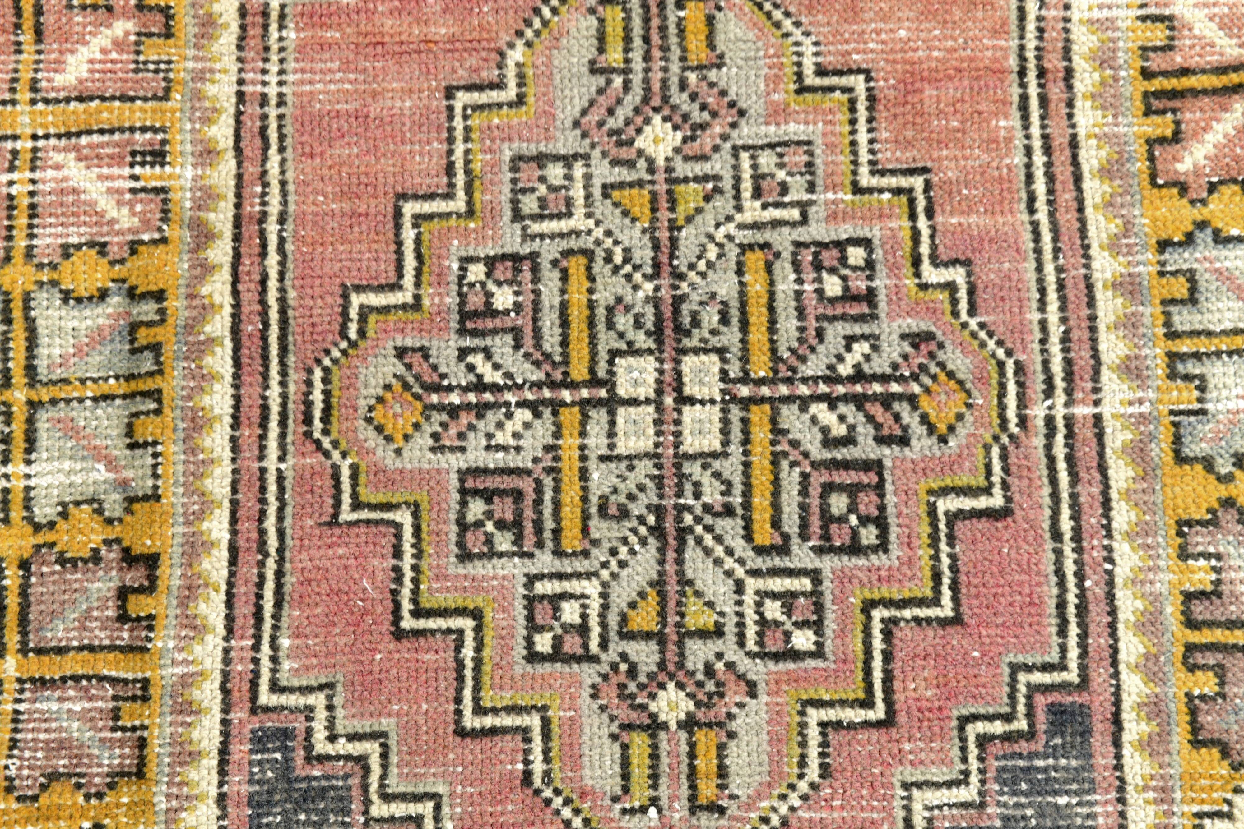 Red & Gold Persian Hallway Runner Rug,  92x314Cm
