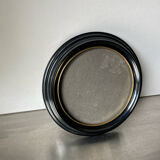 Black bakelite vintage picture frame diameter  16 cm
