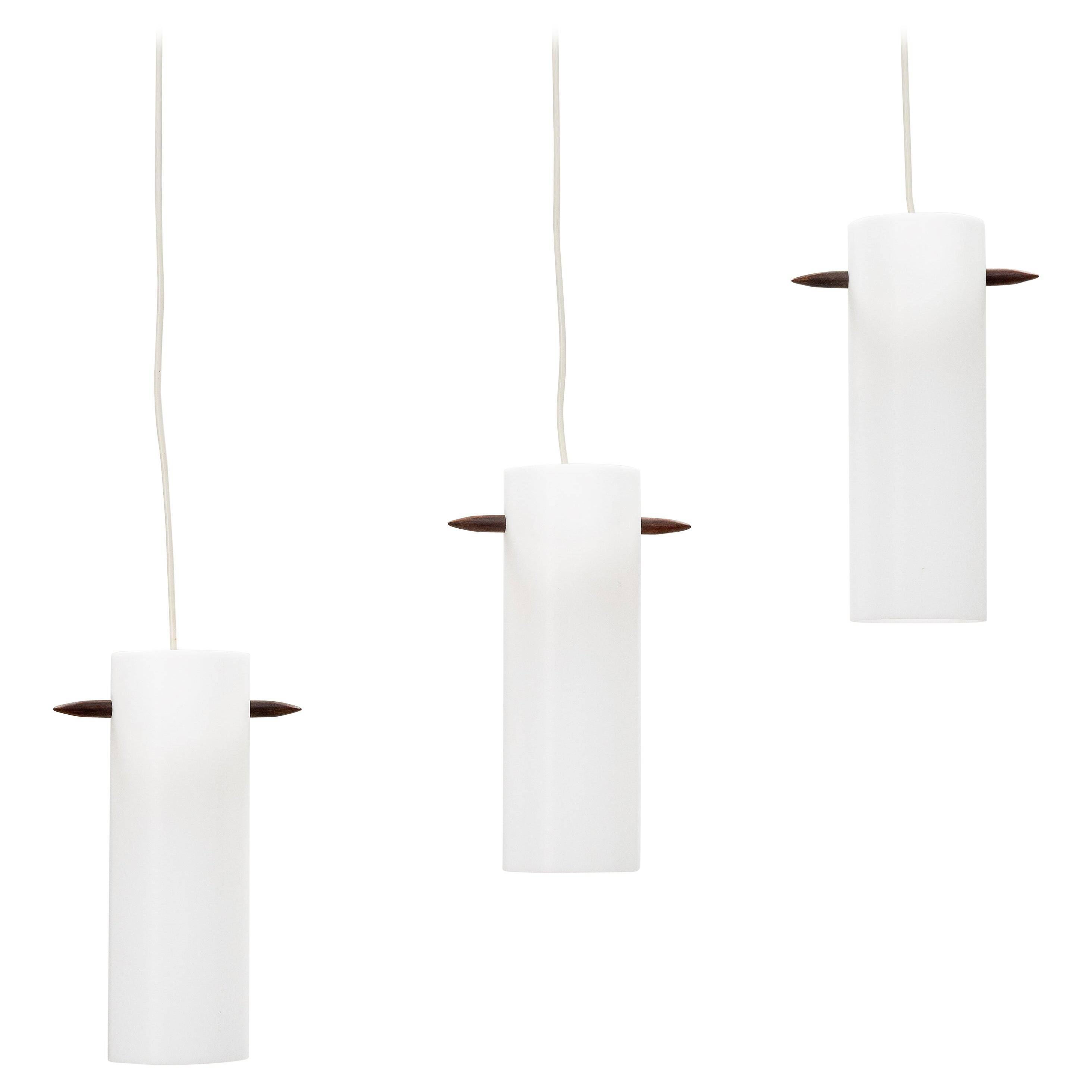 Ceiling lights by Uno & Östen Kristiansson Model 535 Luxus Vittsjö Sweden 1970