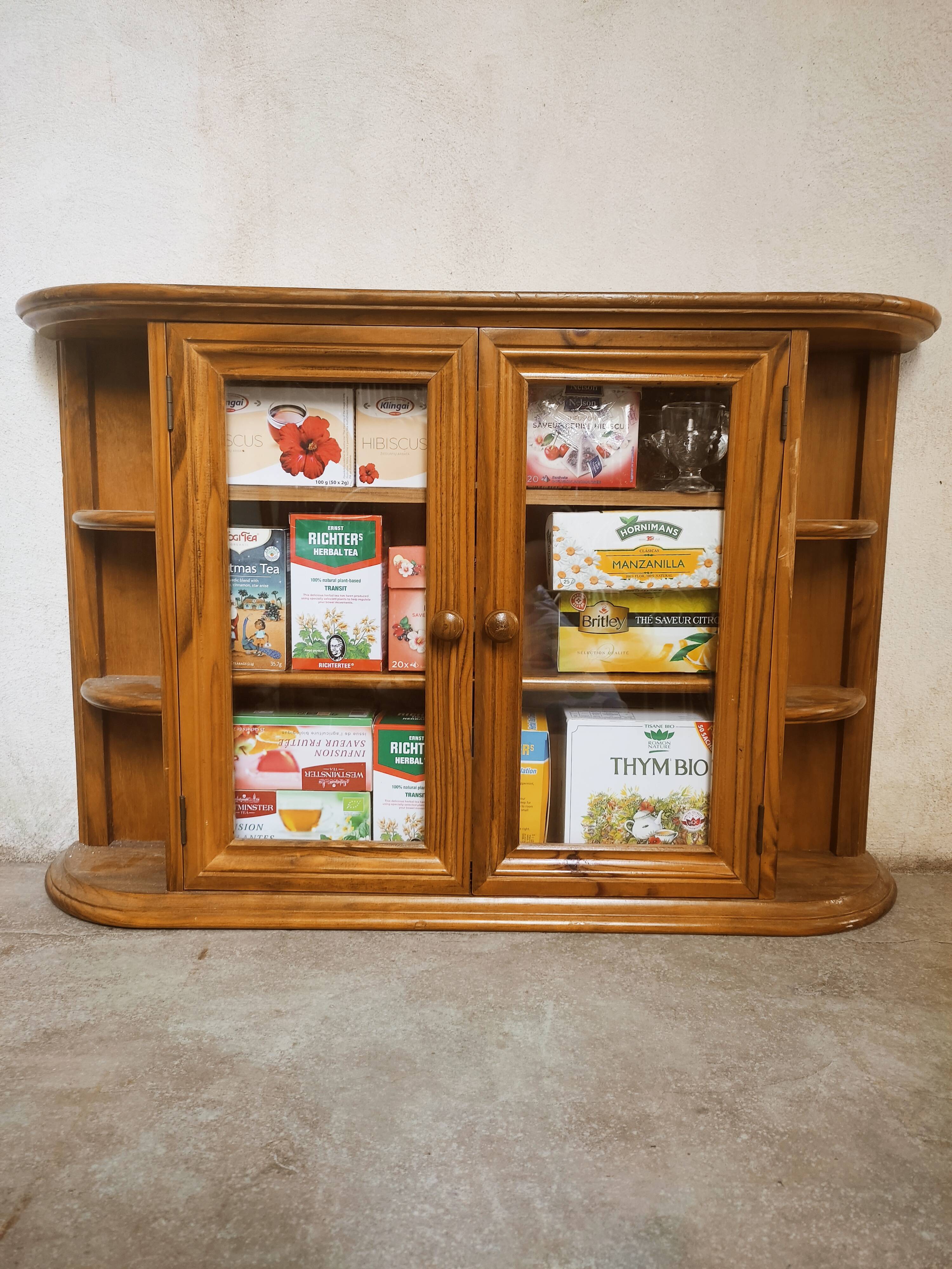 Wooden wall display case