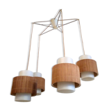Cascade ceiling lamp with glass shades
