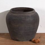 Antique grey ceramic vase (c.1900) #12