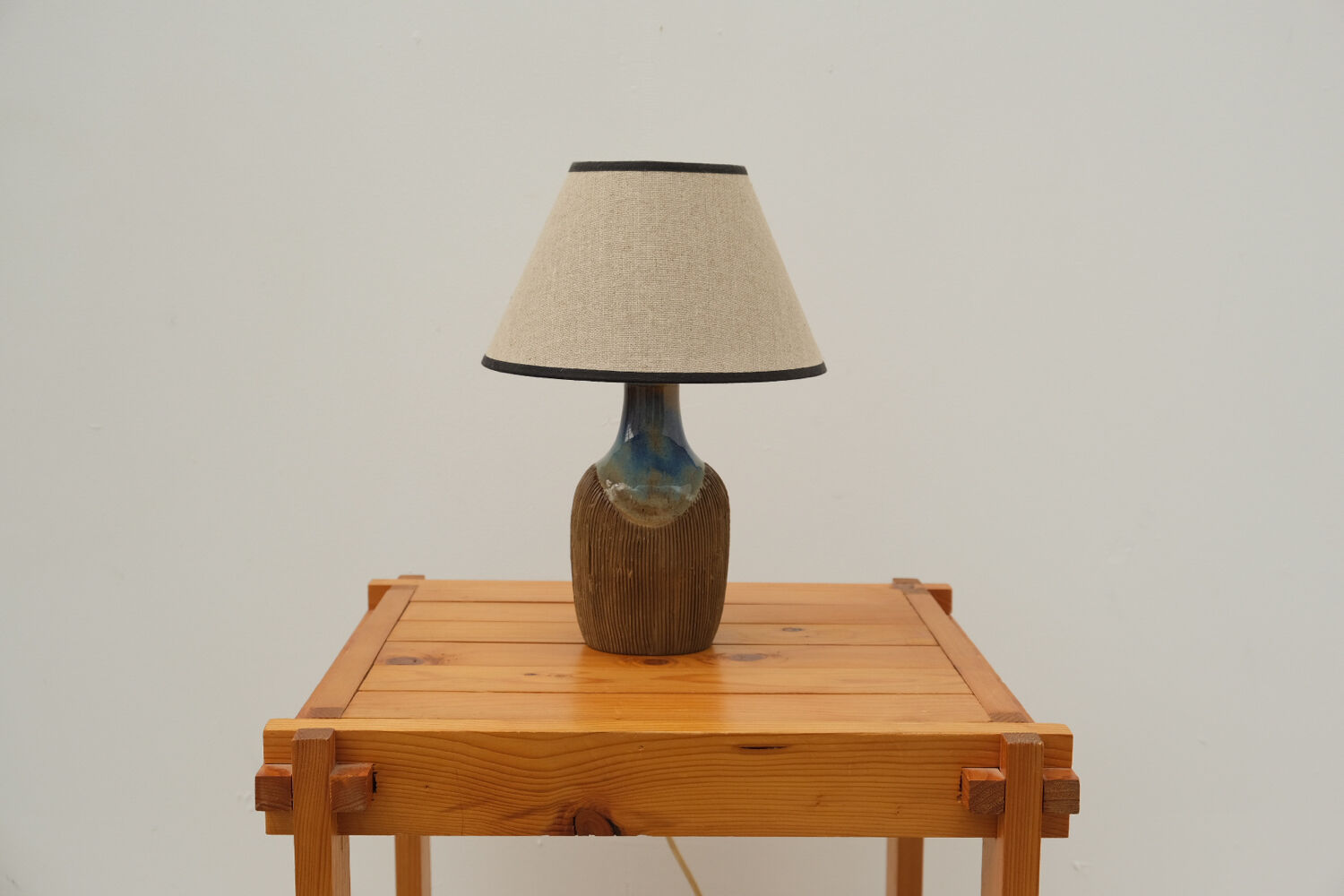 Scandinavian ceramic lamp by lyfa, 1970