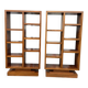 Pair of Art Deco style bookshelves in rosewood veneer - é