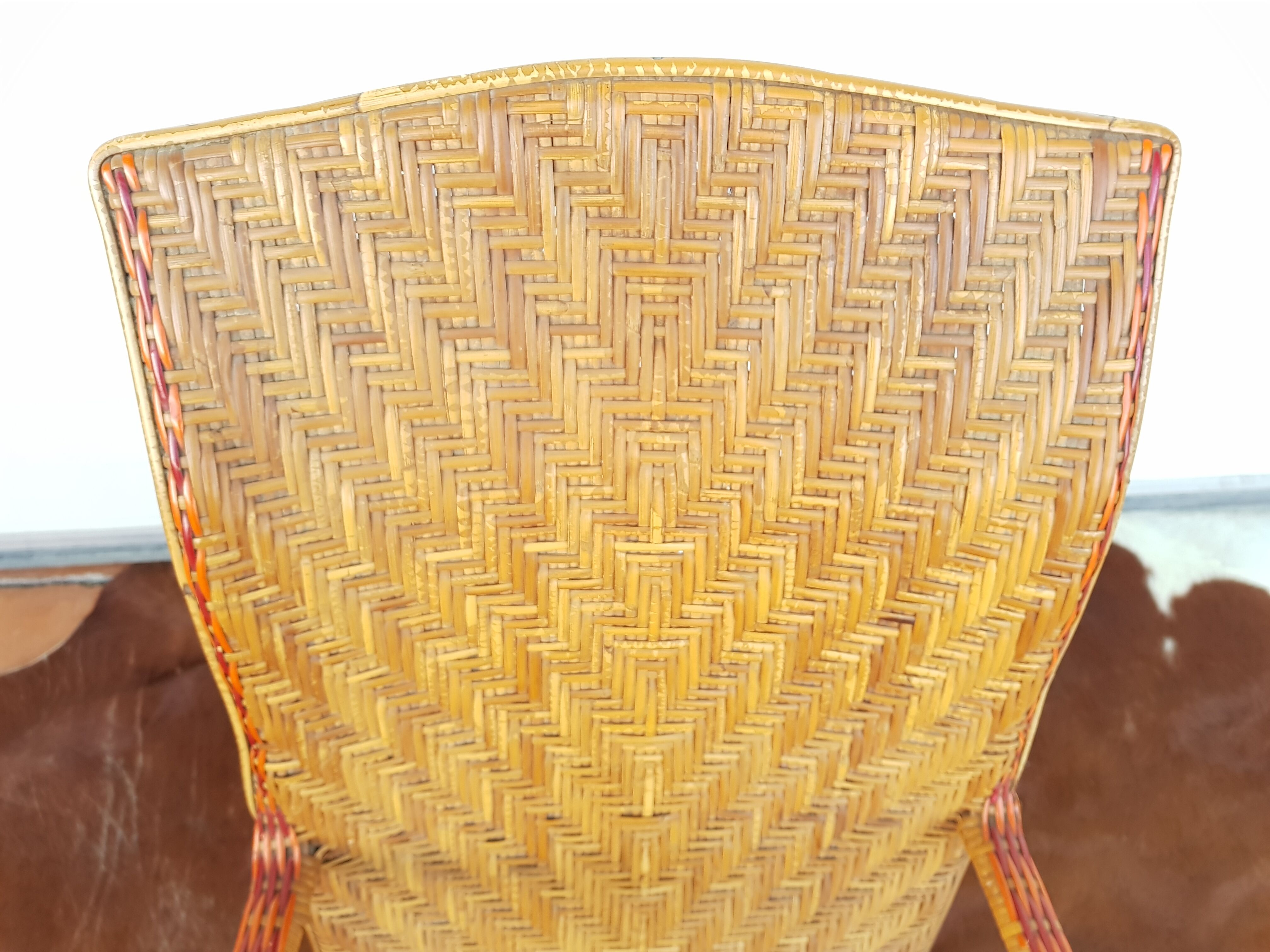 Old osier chair 50s