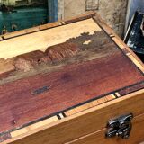 Large bamboo marquetry box