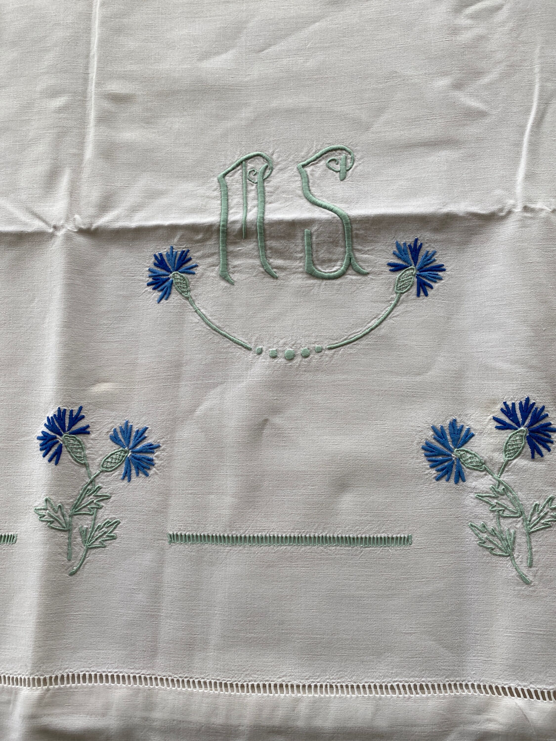 Embroidered sheet