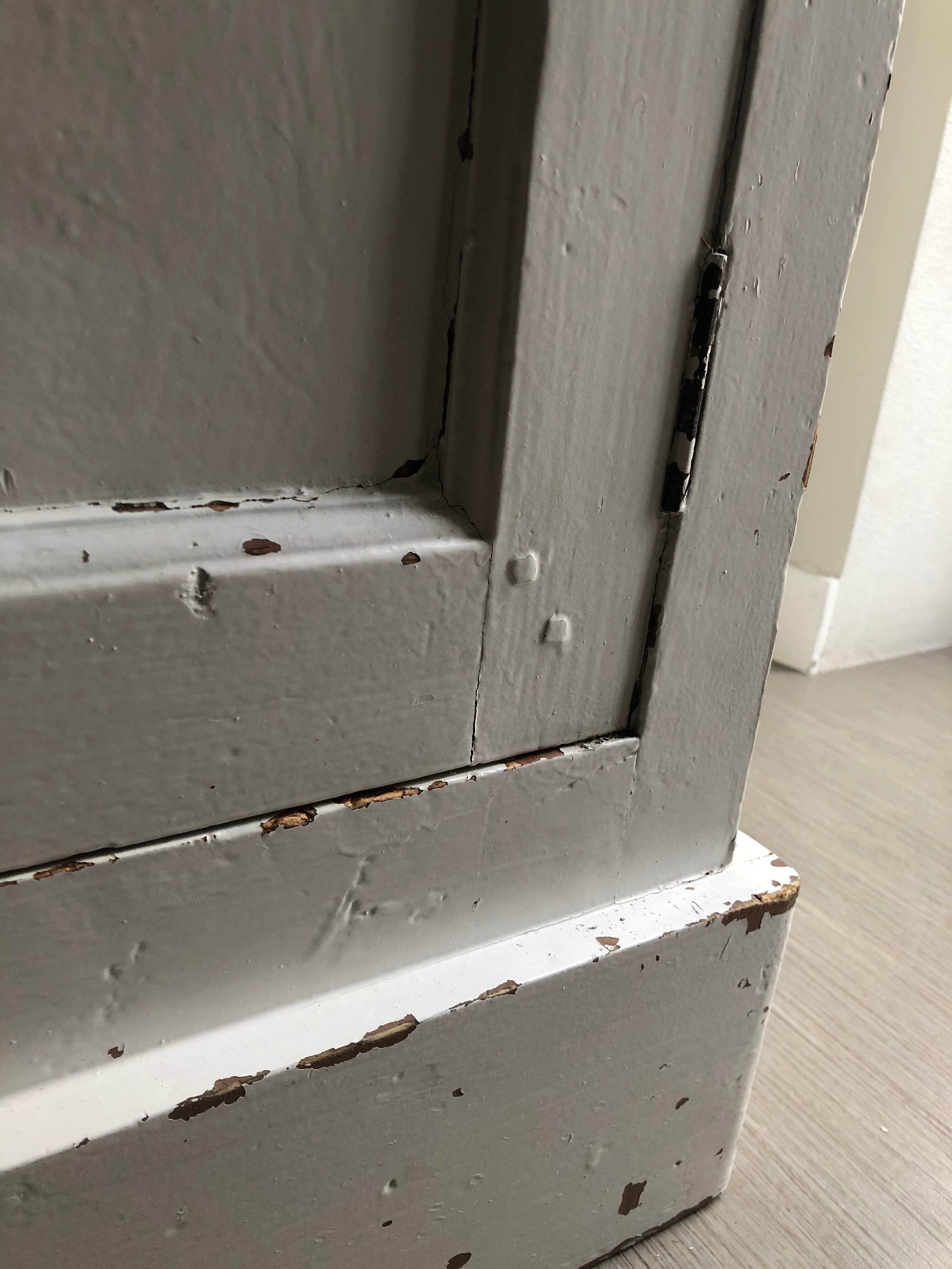 Old Patinated wood sideboard