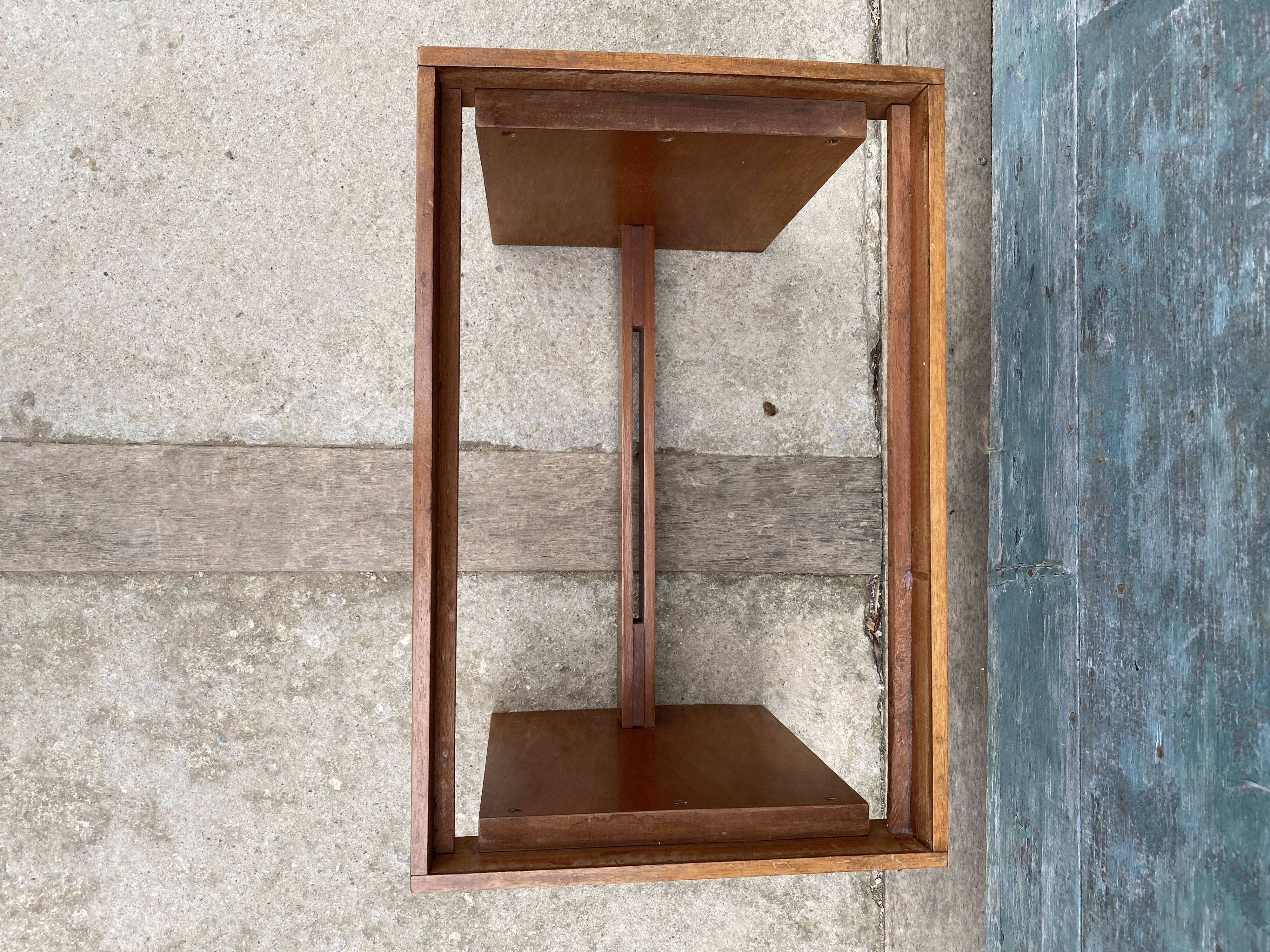 1960 Angel Pazmino leather bedside table