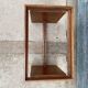 1960 Angel Pazmino leather bedside table