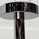 Minimalist chrome ceiling lamp from the mid-century space age by Temde, Switzerland, 1960s.