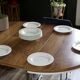 Set of italian ceramic plates fruit model