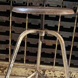 Old industrial workshop stool