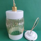 Vintage glass hanging lamp