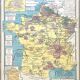 Old school map Hatier Brunhes 32, 1940 - Mineral France