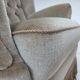 1970s, Danish armchair, original condition, furniture velour, beech wood.