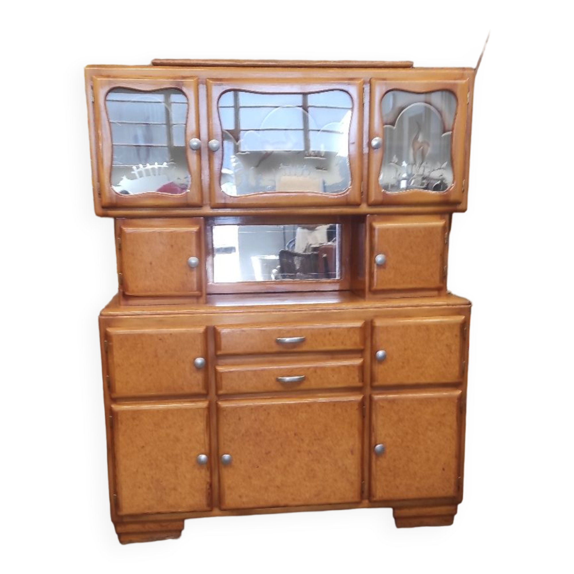 Mado vintage wooden sideboard 3 bodies Mid-century