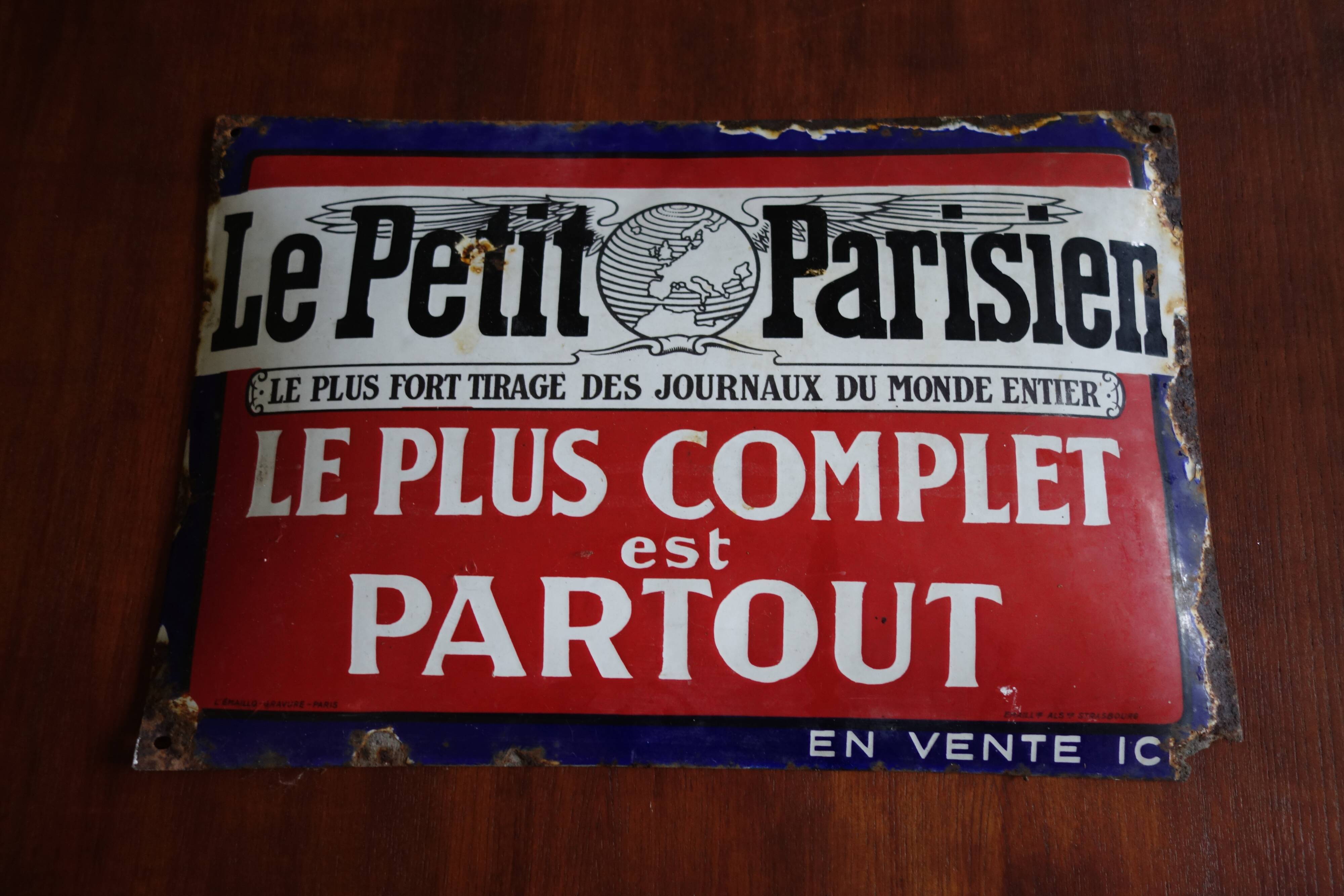 The parisian enamelled plate