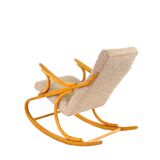 Vintage rocking chair by michael thonet for ton, 1960s