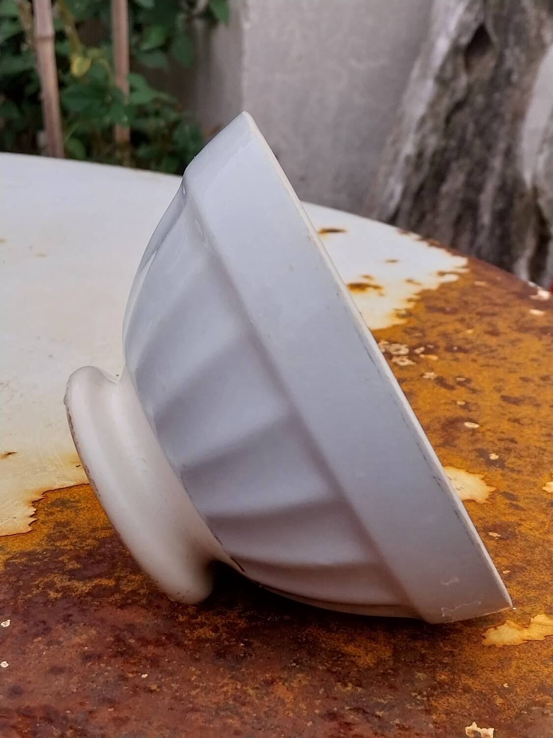 Blue earthenware bowl