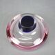 1960s Czech Pink and Blue Sommerso Glass Ashtray by Hospodka
