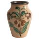 Vase en faïence à motif floral Art Nouveau par Sala, Suède, années 1920.